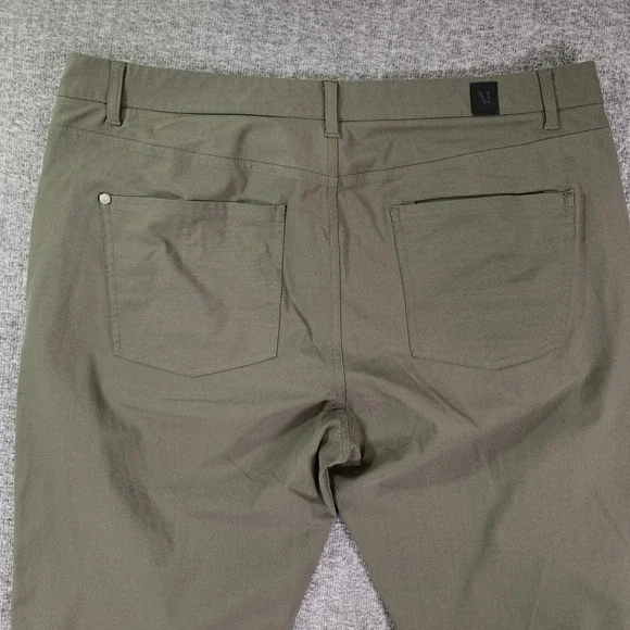 Vuori Meta Pants Men 38x29 Green Chino Trousers Performance Modern - Picture 13 of 14
